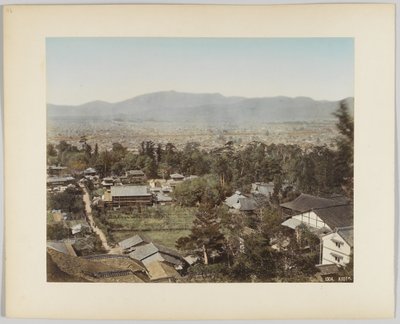 Kyoto, Japonya (el boyaması s/b fotoğraf) by Japanese Photographer