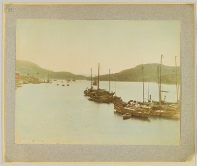 Onomichi, Bingo, Japonya (el boyaması s/b fotoğraf) by Japanese Photographer