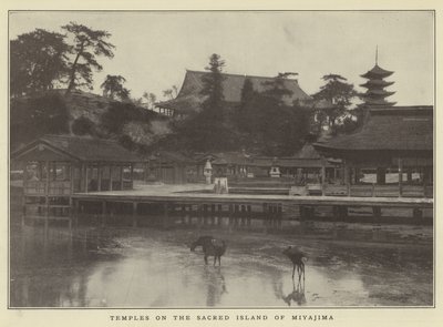 Miyajima Kutsal Adasındaki Tapınaklar by Japanese Photographer