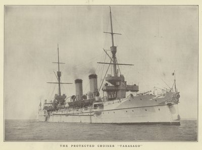 Korumalı kruvazör Takasago by Japanese Photographer