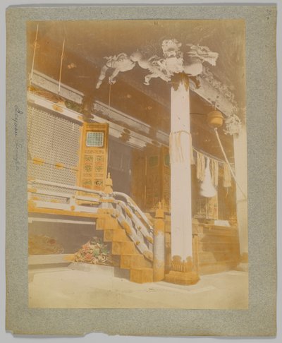 Tōshō-gū, Nikko, Japonya (el boyaması s/b fotoğraf) by Japanese Photographer