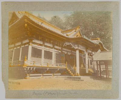 Tōshō-gū, Nikko, Japonya (el boyaması s/b fotoğraf) by Japanese Photographer