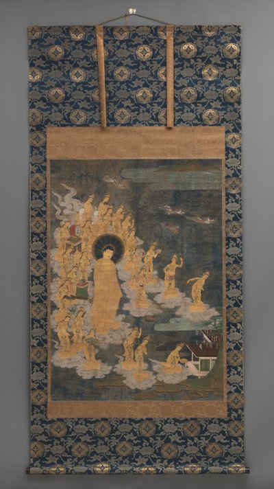 Amida ni Jugo Bodhisattva Laigo Figürü by Japanese School