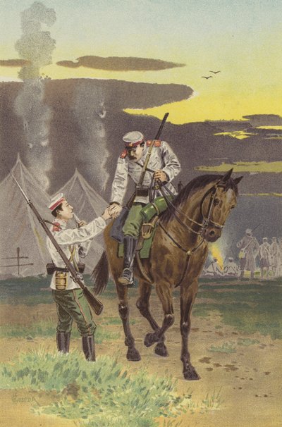 Sevgi dolu bir Buluşma (kromolitho) by Japanese School