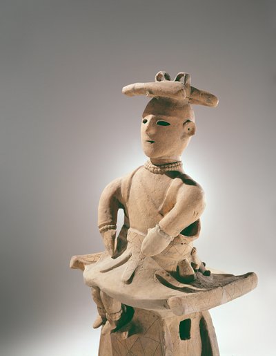 Çocuk Figürü, Arkaik Dönem (pişmiş toprak) by Japanese School