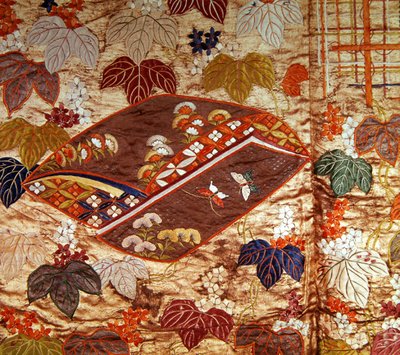 Noh bornoz detayı (saten) by Japanese School