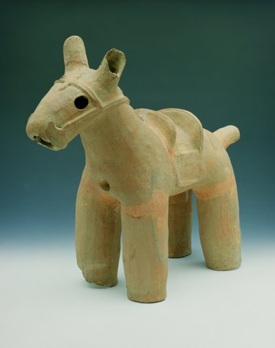 Haniwa Atı, Funuli, Boshu ili, Osato ilçesi, Dolmen dönemi (toprak çömlek) çevresinde bulunmuş. by Japanese School