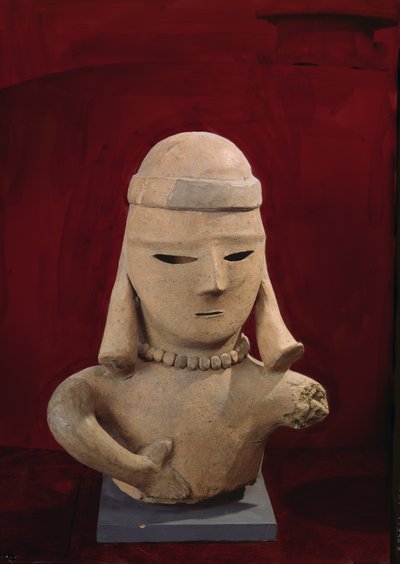 Haniwa figürü, 250-550 (kırmızı çömlek) by Japanese School
