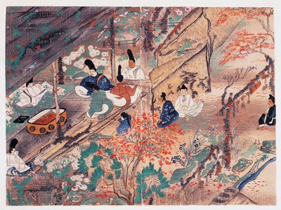 Tenjin-San (göksel ruh) olarak bilinen Heian devlet adamı ve şair Sugawara Michizane (845-903), Kyoto
