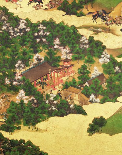 1159 Heiji Ayaklanması, Momoyama Dönemi (1568-1615) (kağıt üzerine mürekkep) by Japanese School