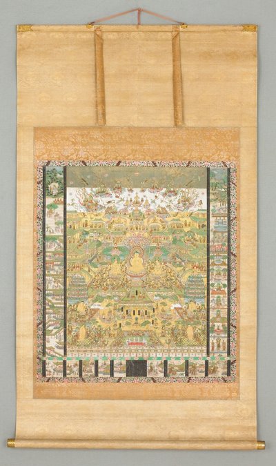 Tefekkür Sutrası İllüstrasyonu
(Taima Mandara) by Japanese School