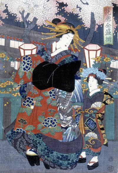 Japonca baskı: kadın ve çocuk, n.d. by Japanese School
