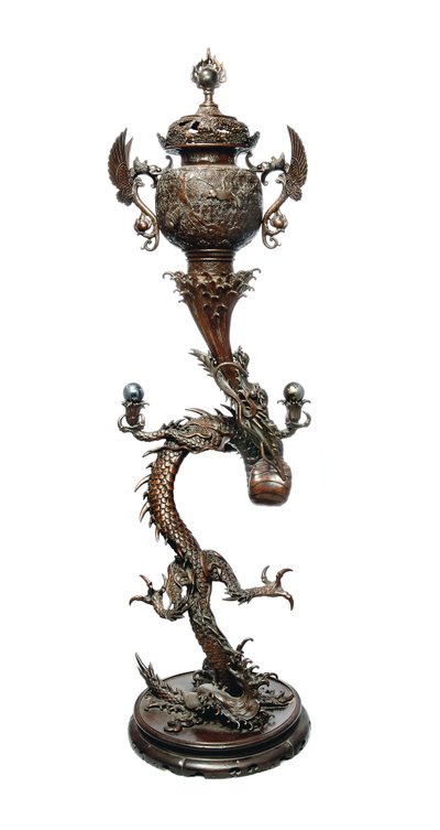Koro, Meiji Dönemi, 19. yüzyıl sonu (bronz) by Japanese School
