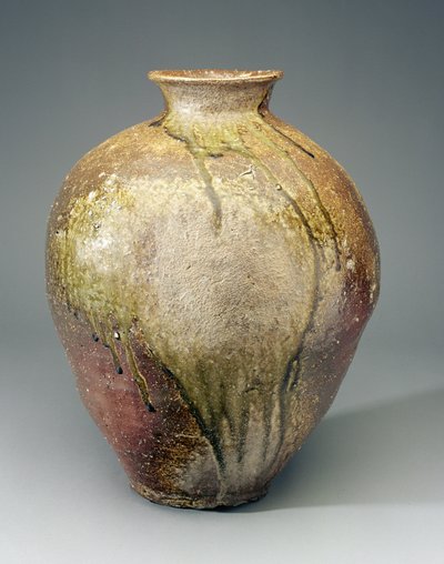 Büyük Kavanoz, Shigaraki fırınları, Shiga, Muromachi dönemi, c.15.-16. yüzyıl (toprak çanak çömlek) by Japanese School