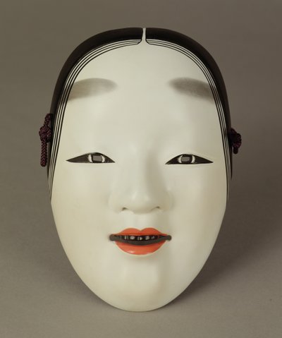 Genç bir kadının Noh tiyatro maskesi, Japon by Japanese School