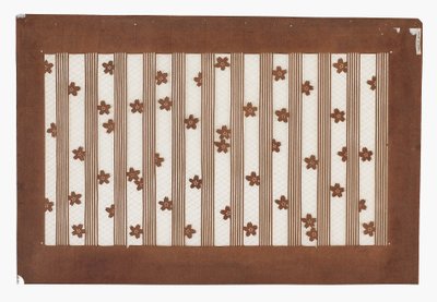 Kağıt şablon (katagami), 19. yüzyılın sonlarında (hurma ile işlenmiş dut kabuğu kağıdı suyu ve ipek iplik) by Japanese School