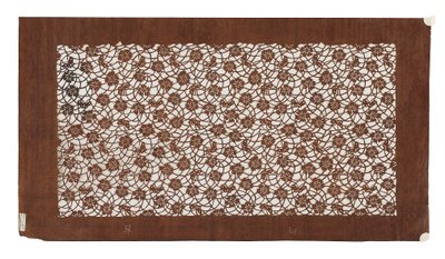 Kağıt şablon (katagami), 19. yüzyılın sonlarında (hurma ile işlenmiş dut kabuğu kağıdı Meyve suyu) by Japanese School