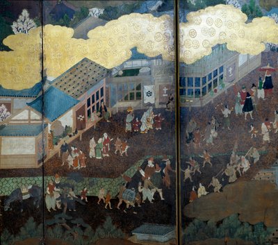 "Portekizce" ekranı: Portekizli Cizvit misyonerlerin 16. yüzyılda Japonya