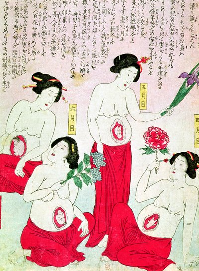 Hamile Kadınlar, 1881 by Japanese School
