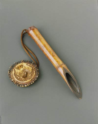 Pirinç test cihazı (kome sashi), 18. yüzyılın sonları (Bambu ve kemik) by Japanese School