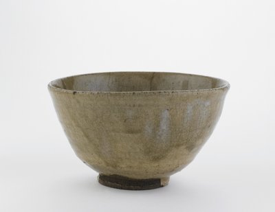 Kore tarzında çay kasesi, Saga ili, Momoyama dönemi, 16. yüzyılın sonu ile 17. yüzyılın başları (odun külü sırlı taş eşya) by Japanese School