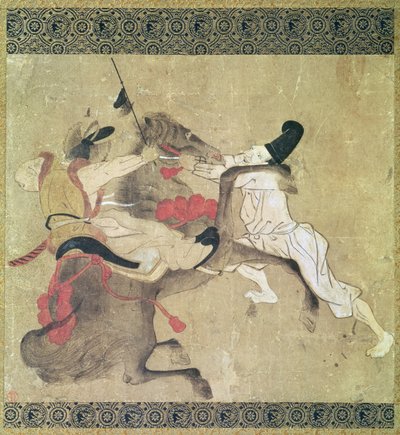 Kızgın At (boyalı kaydırma) by Japanese School