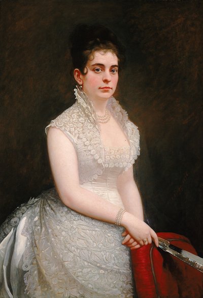 Alice Pike Barney, Gelinlik içinde, 1876. by Jared B. Flagg