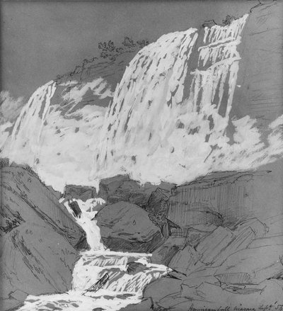 Amerikan Şelaleleri, Niagara, 1855 dolayları by Jasper Francis Cropsey