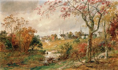 Sonbahar Manzarası, Saugerties, 1886 by Jasper Francis Cropsey