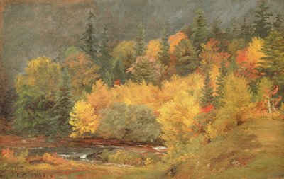 Dere kenarında sonbahar, 1855 by Jasper Francis Cropsey