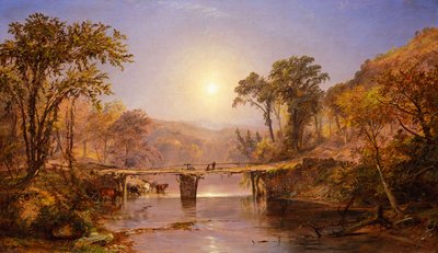 Delaware Nehri üzerinde Hint Yaz by Jasper Francis Cropsey