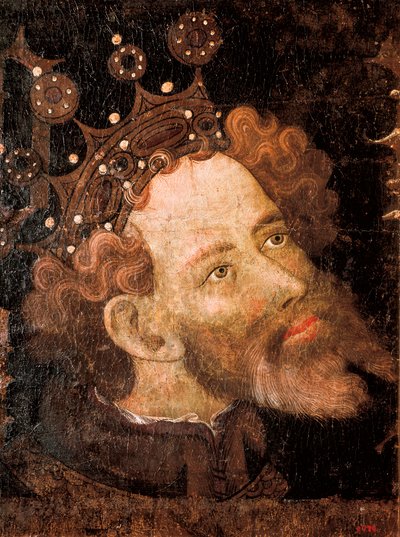 Aragonlu Peter IV, Jaume Mateu tarafından ahşap üzerine bir tempera detayı by Jaume Mateu