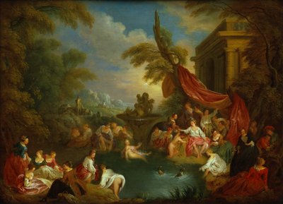 Yıkananlar (bakır oymacının plakasındaki yağ) by Jean Baptiste Joseph Pater