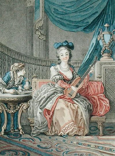 Louis Marin (fl.1776-80), c.1770-80 (renkli taş) tarafından oyulmuş Yalnızlığın Zevkleri by Jean Baptiste Le Prince