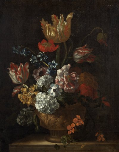Çiçek parçası (tuval üzerine yağlı boya) by Jean Baptiste Monnoyer