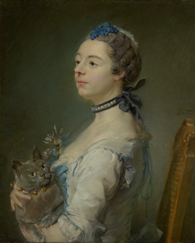 Magdaleine Pinceloup de la Grange, Parseval'de doğdu by Jean Baptiste Perronneau