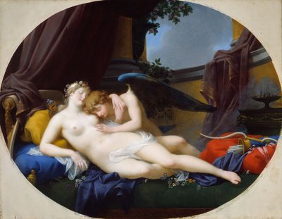 Aşk Tanrısı ve Ruh by Jean Baptiste Regnault