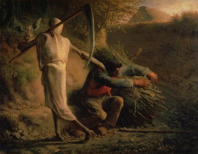 ölüm ve oduncu by Jean Francois Millet