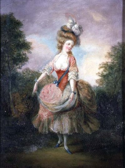 Tüy Şapkalı Dansçı by Jean Frederic Schall