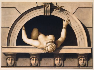 Özgürdür (Il est Libre), c. 1798 (kağıt üzerine sulu boya) by Jean Jacques Lequeu