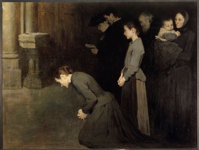 Alçakgönüllülüğün duası Jean Henri Geoffroy dit Geo (1853-1924) 1893 Güneş tarafından. 1,45x1,92 m Dijon, Güzel Sanatlar Müzesi by Jean Geoffroy