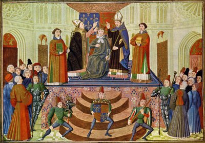 İngiltere Kralı IV. Henry'nin taç giyme töreni by Jean (after) Froissart