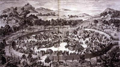 Yerechim duvarlarının altındaki Kampında Tchao-Hoei, Temmuz 1759