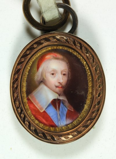 Armand-Jean Du Plessis, Kardinal, Richelieu Dükü (emaye) by Jean (school of) Petitot