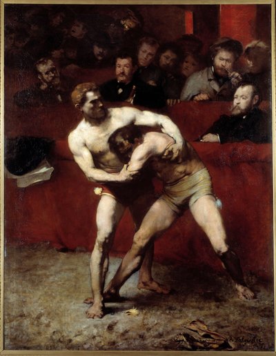 Les wrestlers Resim d