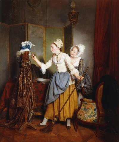 Manken Giydirme; Mankenin Tuvaleti, 1835 by Jean Alphonse Roehn