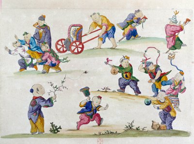 Çin vazosundan çizim: çocuk oyunu. Jean Antoine Fraisse
