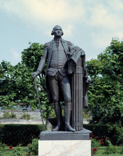George Washington Portresi (1732-1799) Jean Antoine Houdon Heykeli (1741-1828) 18. yüzyıl Blearancourt, musee franco-amerikan by Jean Antoine Houdon
