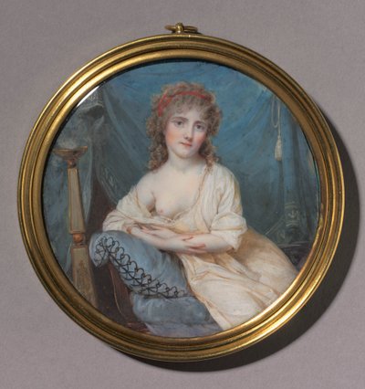 Kanepede Uzanmış Kadın Portresi, c. 1804. by Jean Antoine Laurent