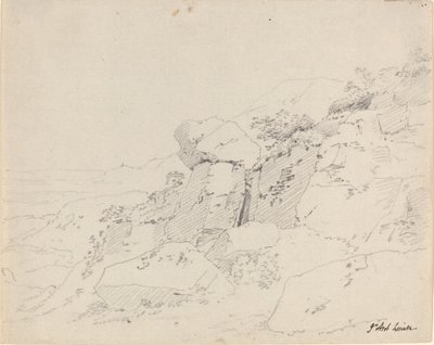 Bir Dağın Kenarındaki Buzul Kayaları by Jean Antoine Linck